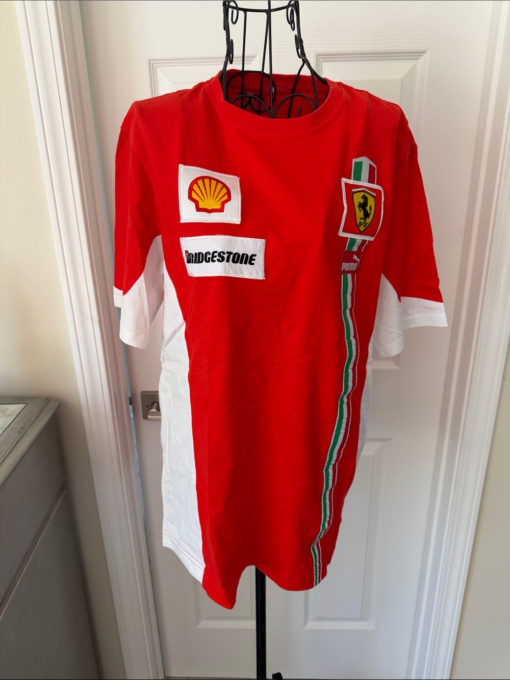Ferrari / Puma Red and White Racing shirt with Logos